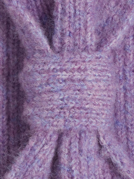 Knitted Beanie Cap Purple