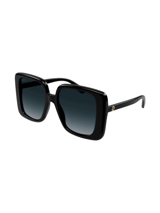 Gucci Sonnenbrillen mit Schwarz Rahmen und Schwarz Verlaufsfarbe Linse GG1314S 001