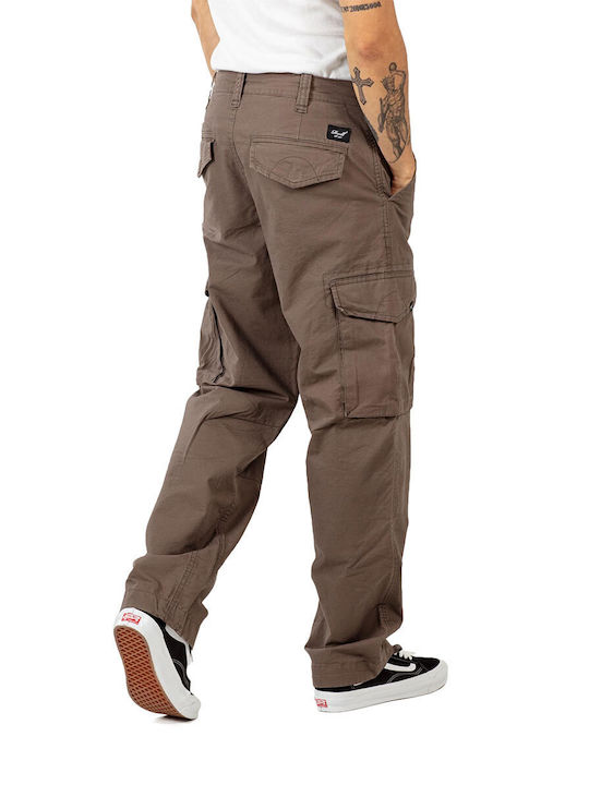 Reell Flex Men's Trousers Cargo Elastic in Loose Fit Brown