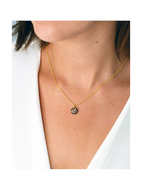 Magma SOLEDOR necklace in 14K gold with cubic zirconia