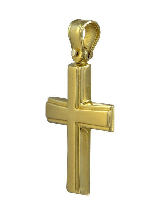 Baptismal cross in gold 14K (ΣΤ001137)