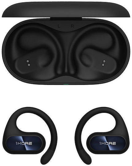 1More Fit SE Open Earbud Bluetooth Handsfree Earphones with Sweat Resistance and Charging Case Black