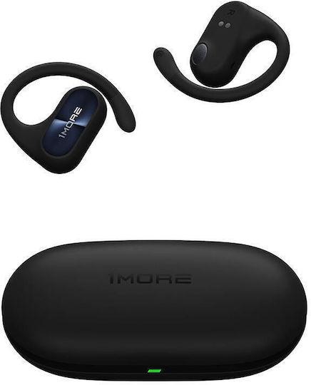 1More Fit SE Open Earbud Bluetooth Handsfree Earphones with Sweat Resistance and Charging Case Black