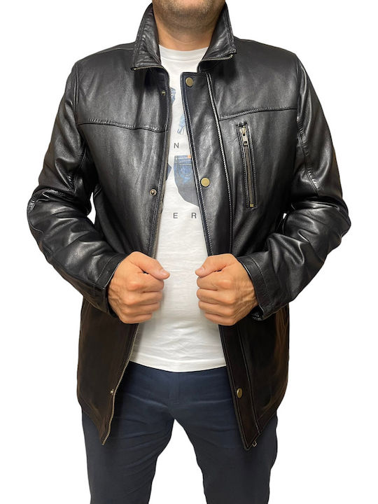 Geci Barbati Piele Iarna Negru ID-4561-Negru