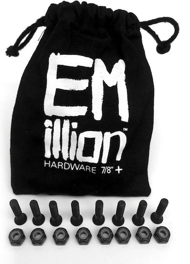 Emillion Mounting Hardware 7/8" Phillips Black Șuruburi și piulițe Skateboard