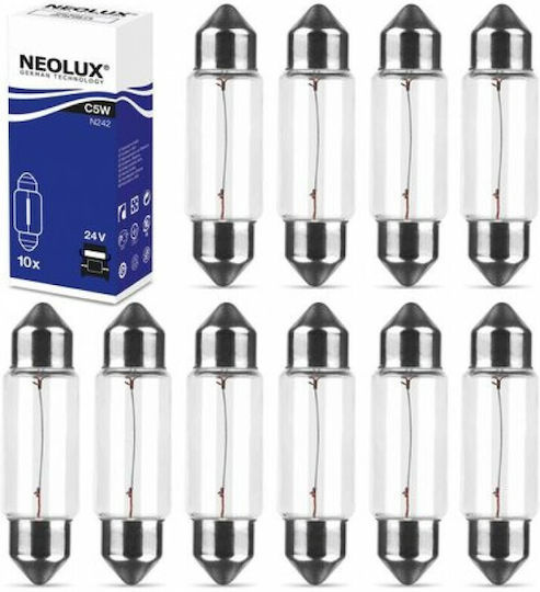 Neolux Λάμπες Αυτοκινήτου Standard C5W 24V 5W 10τμχ