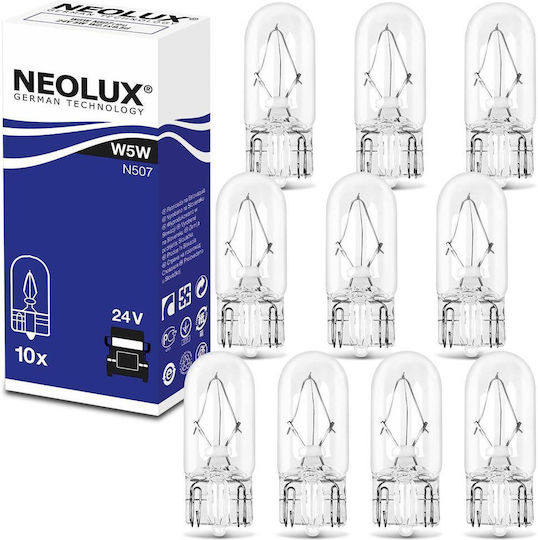 Neolux Lamps Car Standard W5W 24V 5W 10pcs
