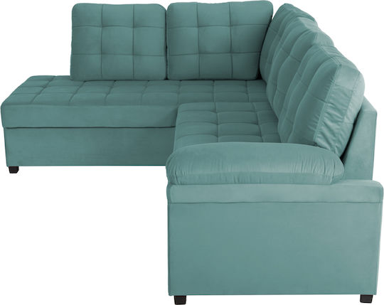 Jade Ecksofa mit Schlafsofa mit Linke Ecke Samt Verbena 250x180x88cm