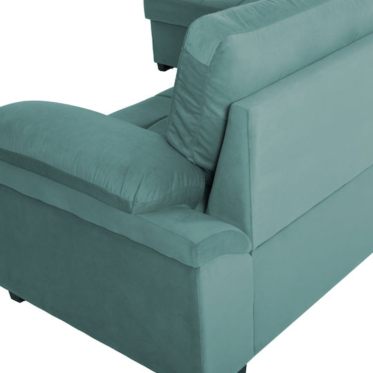 Jade Ecksofa mit Schlafsofa mit Linke Ecke Samt Verbena 250x180x88cm