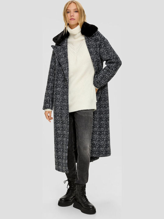 Women's Long Sleeve Sweater Woolen Turtleneck White