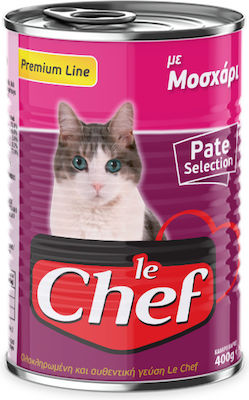 Le Chef Κονσέρβα Wet Food for In Can with Calf Πατέ 1pc 400gr