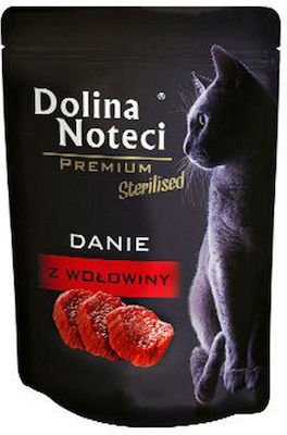 Dolina Noteci Premium Sterilized Wet Food for Adult Cats In Pouch with Calf 1pc 85gr