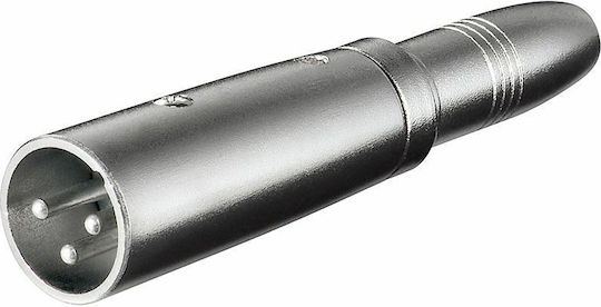 Audio Master TE 004 Μετατροπέας XLR male σε 6.3mm female Ασημί 1τμχ