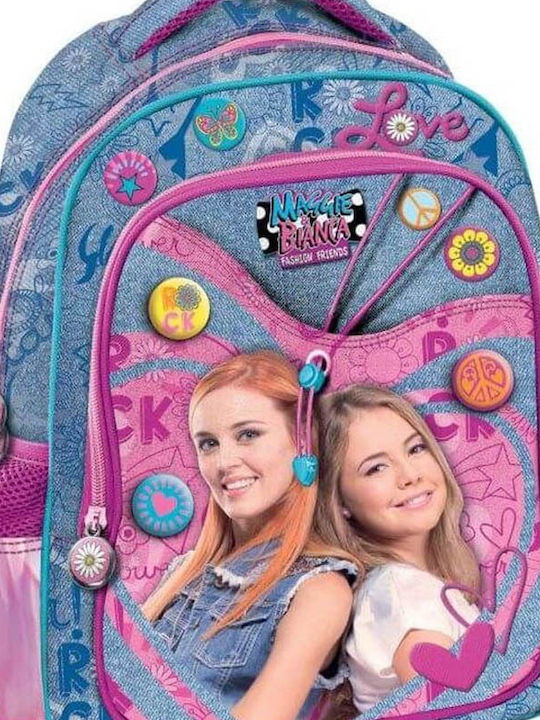 Graffiti Maggie & Bianca School Bag Backpack Kindergarten in Blue color