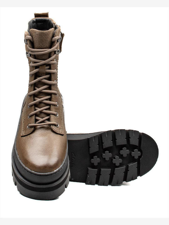 Orianna 2 Leather Women's Ankle Boots Khaki