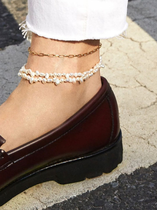 Callajewels Επιχρυσωμένη Αλυσίδα Ποδιού από Ατσάλι