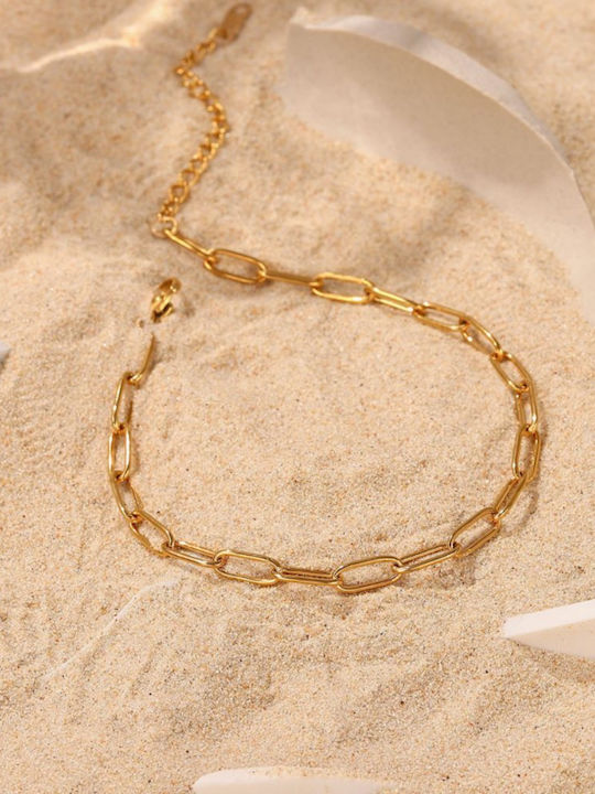 Callajewels Επιχρυσωμένη Αλυσίδα Ποδιού από Ατσάλι
