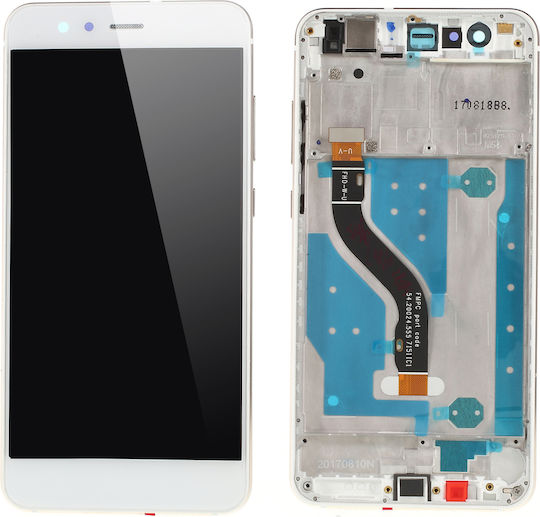 Screen with Touch Mechanism and Frame for Huawei P10 Lite (White)