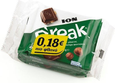 ION Break Chocolate Milk with Hazelnut 85gr 3pcs