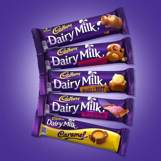 Cadbury Dairy Milk Chocolate Milk με Φρούτα & Ξηρούς Καρπούς 49gr