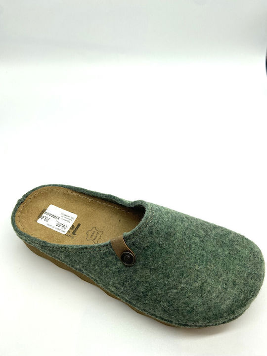 Level Anatomic Anatomic Leather Women's Slippers Green