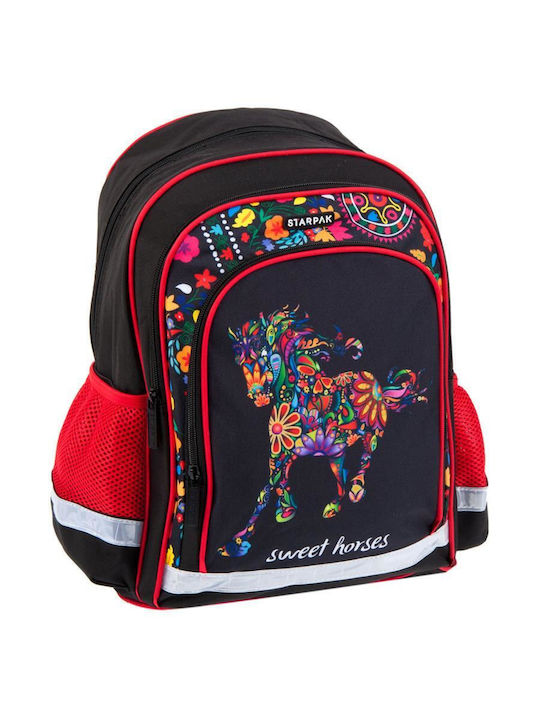 Starpak Horses 2 Tasche Rucksack Schwarz