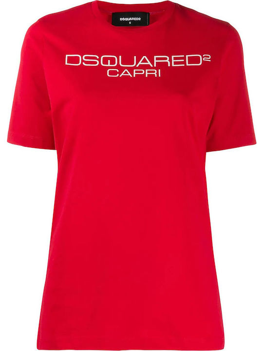 Damen Sportlich T-Shirt Rot
