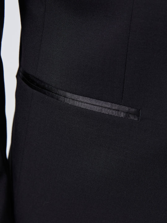 Men's Winter Suit Slim Fit Black
