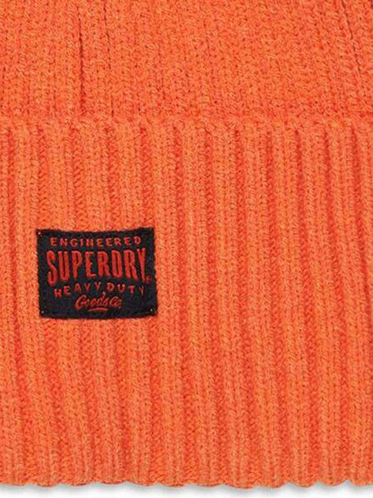 Superdry Knitted Beanie Cap Orange