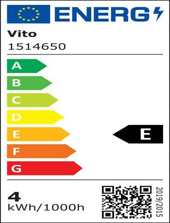 Vito LED-Lampe 4W 97mm für Fassung E14 Warmes Weiß 432lm Dimmbar