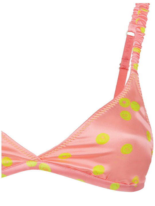 Chiara Ferragni Bralette Culoare Full Face Roz