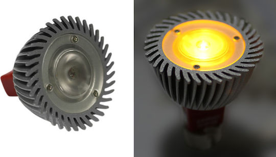 Adeleq Λάμπα LED 3W για Ντουί GU5.3 και Σχήμα MR16 Πορτοκαλί Dimmable