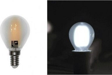 Adeleq LED крушка 4W 78mm за фасунга E27 и форма G45 Хладно бяло 360лм
