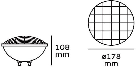 VK Lighting Λάμπα Πισίνας 18W για Ντουί GX53