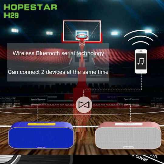 Hopestar H29 Ηχείο Bluetooth 10W με Ραδιόφωνο και Διάρκεια Μπαταρίας έως 5 ώρες Μαύρο