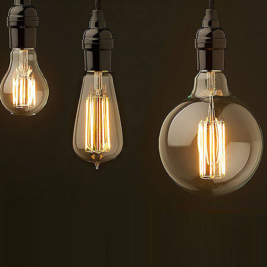 Redled Bec Bec LED 6W 95mm Pentru Bază De Bec E27 și Formă G95 Alb Cald 580 Lumen Reglabil În Intensitate