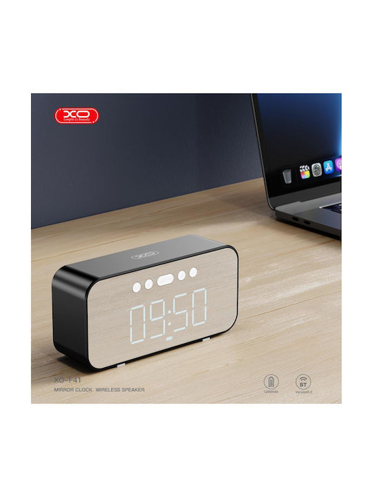 XO Επιτραπέζιο Ρολόι με Ξυπνητήρι Μαύρο 16.004.0045