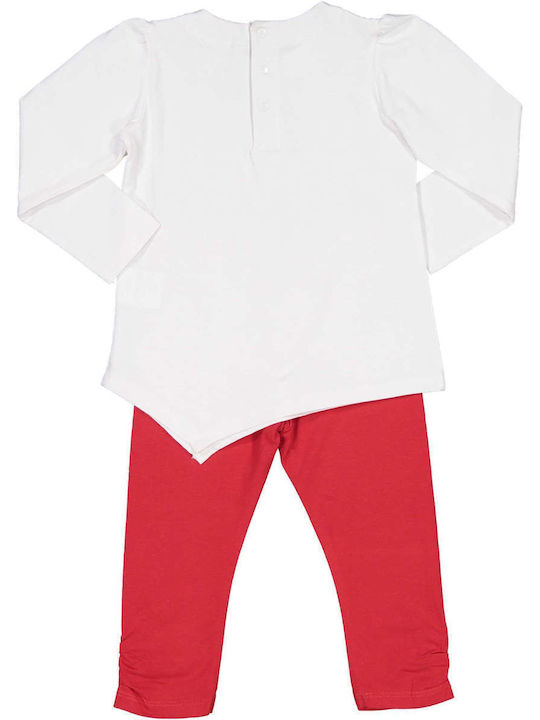 Birba Trybeyond Kids Set with Leggings Winter 2pcs White