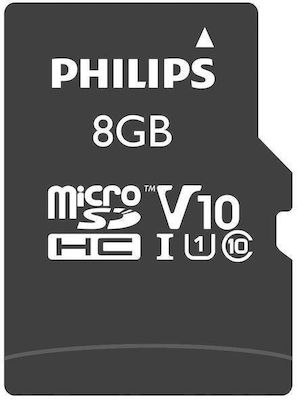 Philips FM08MP45B microSDHC 8GB Klasse 10 U1 Hohe Geschwindigkeit