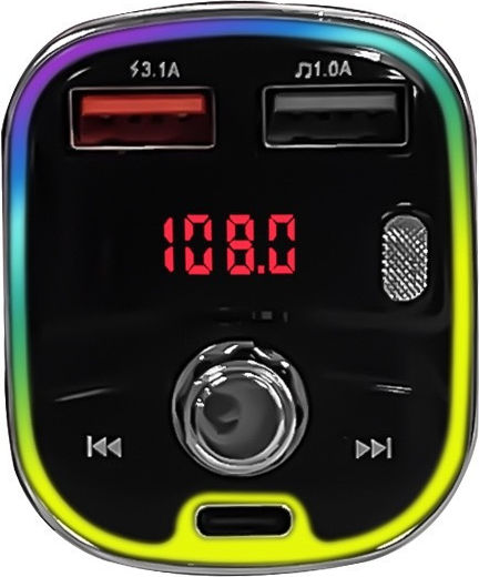 Andowl FM Transmitter Autovehicul Qc82 cu Bluetooth
