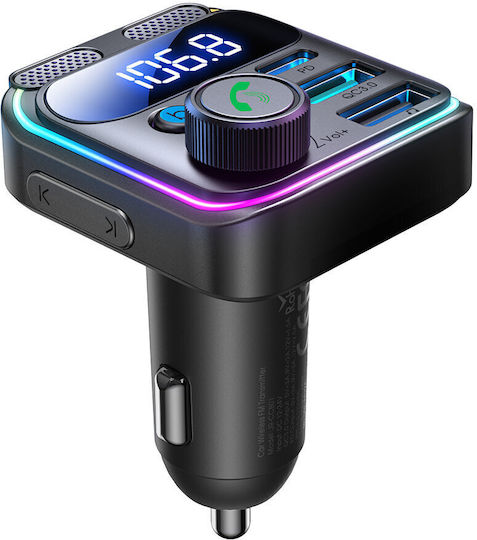 Joyroom FM Transmitter Αυτοκινήτου με Bluetooth