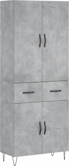 Ντουλάπι Γραφείου Ξύλινο 69.5x34x180cm Ντουλάπι Γραφείου Ξύλινο 69.5x34x180cm