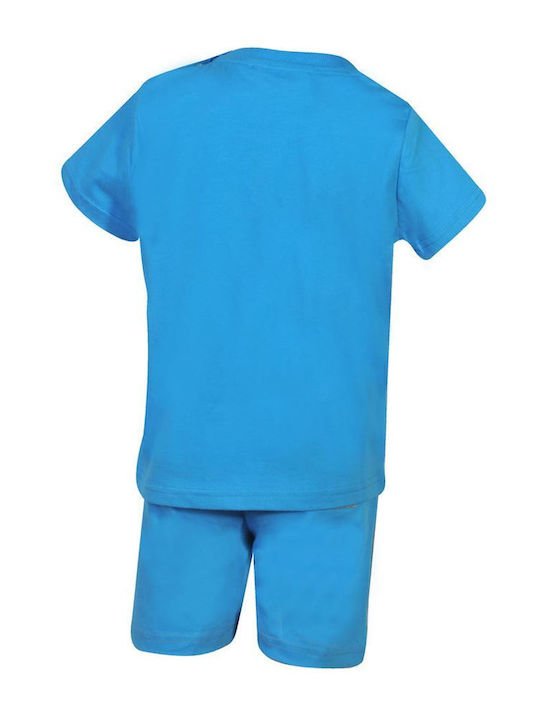 Kids' Set with Shorts Summer 2pcs Light Blue Beach