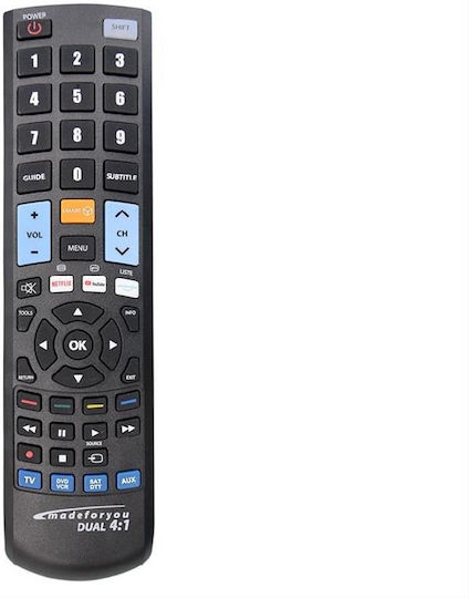 Jolly Line Telecomandă Universală Made For You 4:1 pentru TV și Receptor digital