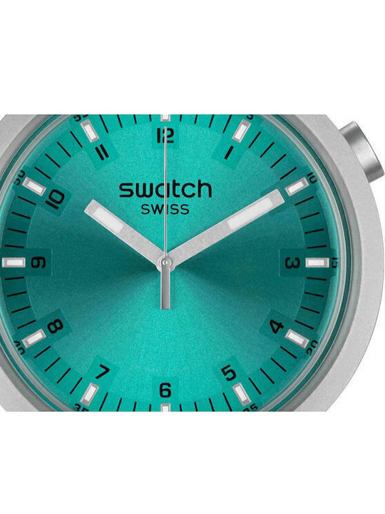 Swatch Shimmer Men's Watch 47mm Battery with Silver Metal Bracelet
