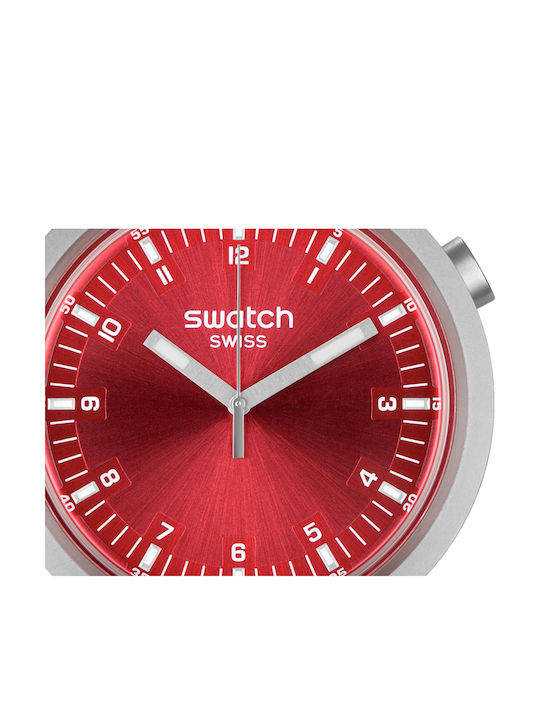 Swatch Unisex Men's Watch 47mm Battery with Silver Metal Bracelet