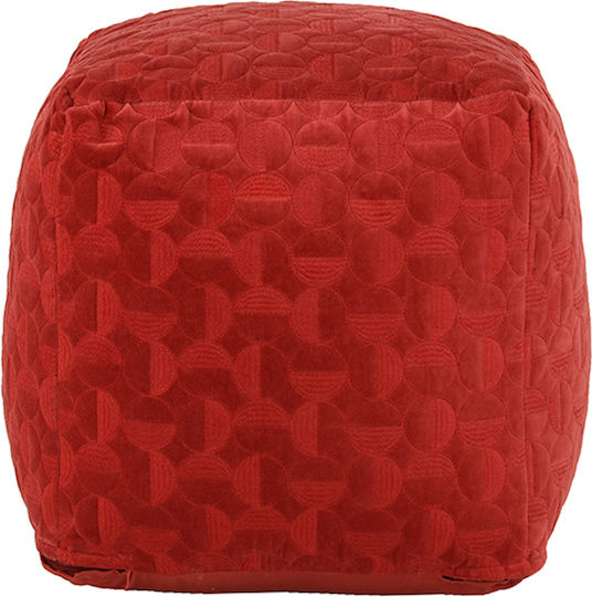 Hocker Für das Wohnzimmer Oasis Rot 45x45x45cm