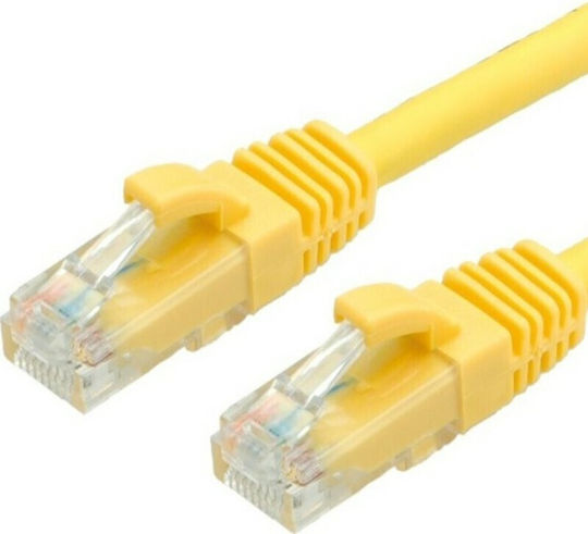 Lineme U/UTP Cat.6e (Висока Скорост) Мрежов Кабел Ethernet 1м Жълт
