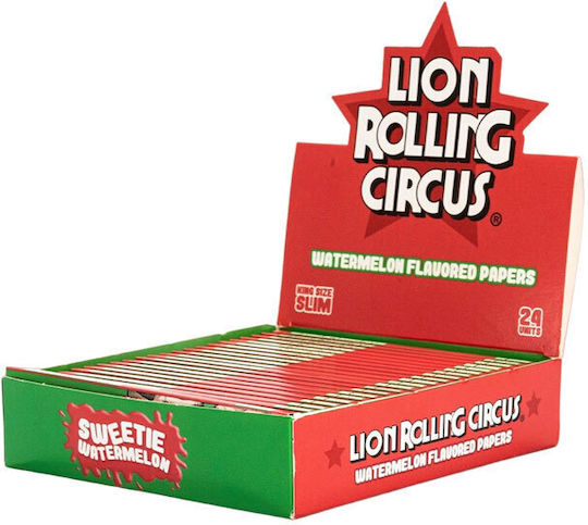 Lion Rolling Circus Χαρτάκια Στριφτού Τσιγάρου King Size 32 φύλλα 24τμχ