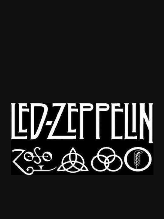 Takeposition T-shirt με Στάμπα Led Zeppelin Μαύρο